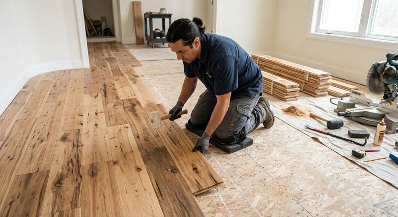 Hickory Floor Installation in Carroll County, MD