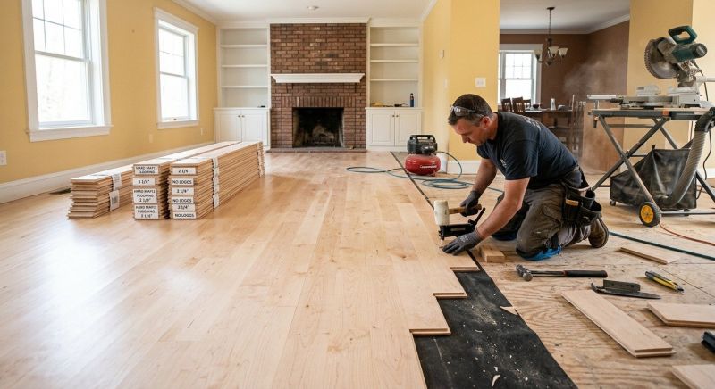 Maple Flooring Installation in Rockville, MD