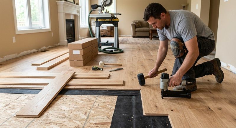 Oak Floor Installation in Frederick County, MD