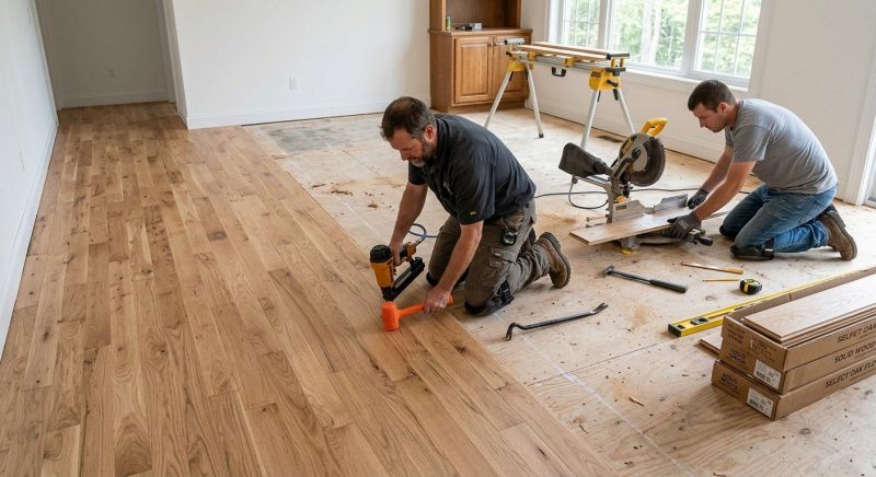 Oak Floor Installation in Frederick, MD