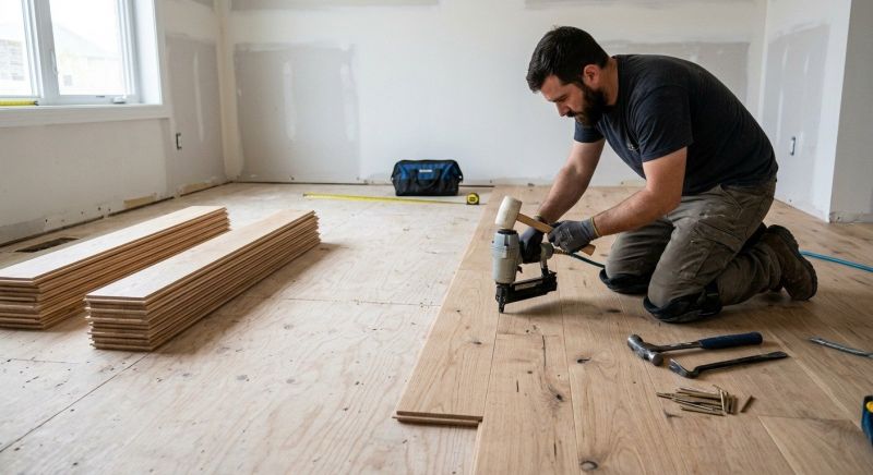 Oak Floor Installation in Phoenix, MD