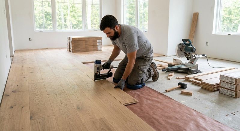 Oak Floor Installation in Sandy Spring, MD