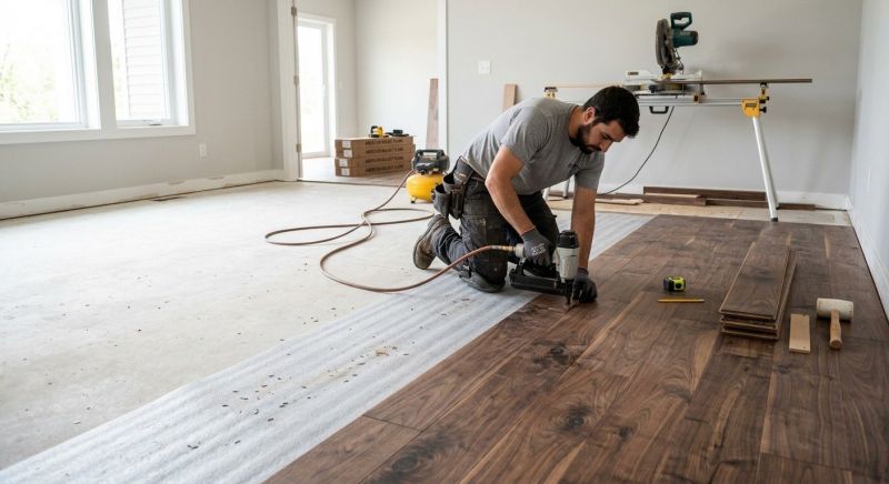 Walnut Flooring Installation in Carroll County, MD