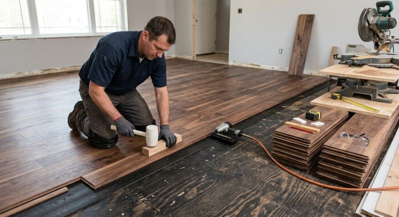 Walnut Flooring Installation in Carroll County, MD