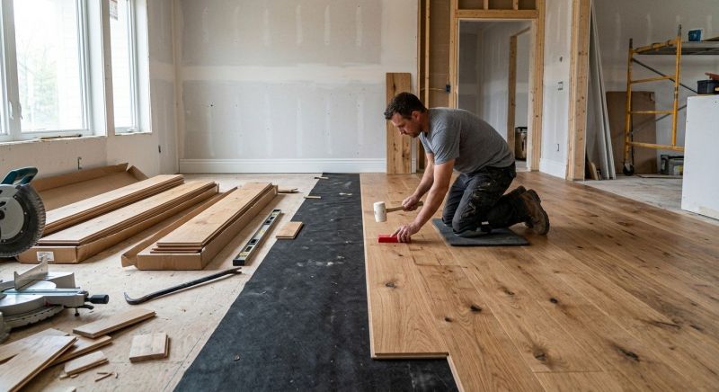 Wide Plank Floor Installation in Carroll County, MD